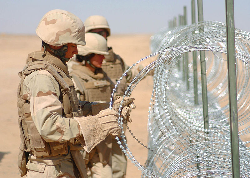 Military razor shop wire