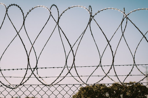 safety fence barbed wire